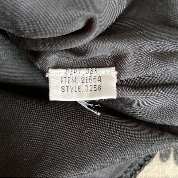 Sandy Starkman Vintage 80’s Wool Patchwork Art to Wear Crop Jacket Black Tan, S - Picture 10 of 10